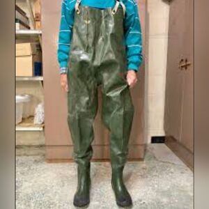 Full Chest Nelson Heavy Duty Waders. Size 12 Boot. Steel Shank Mint condition